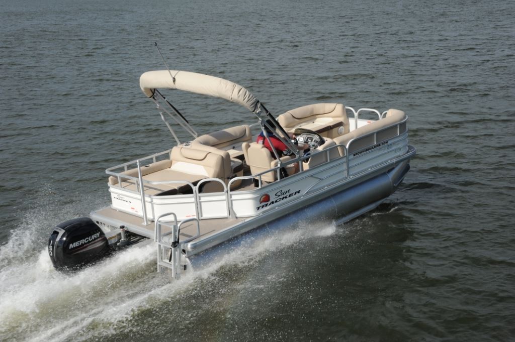 Outboard pontoon boat - PARTY BARGE® 24 DLX - Sun Tracker - 12-person max.