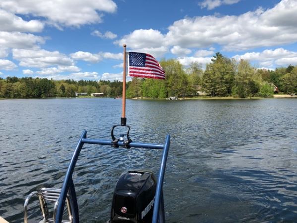 Fishing Rod Holder Flag Pole - Boat Flag Pole Made in USA