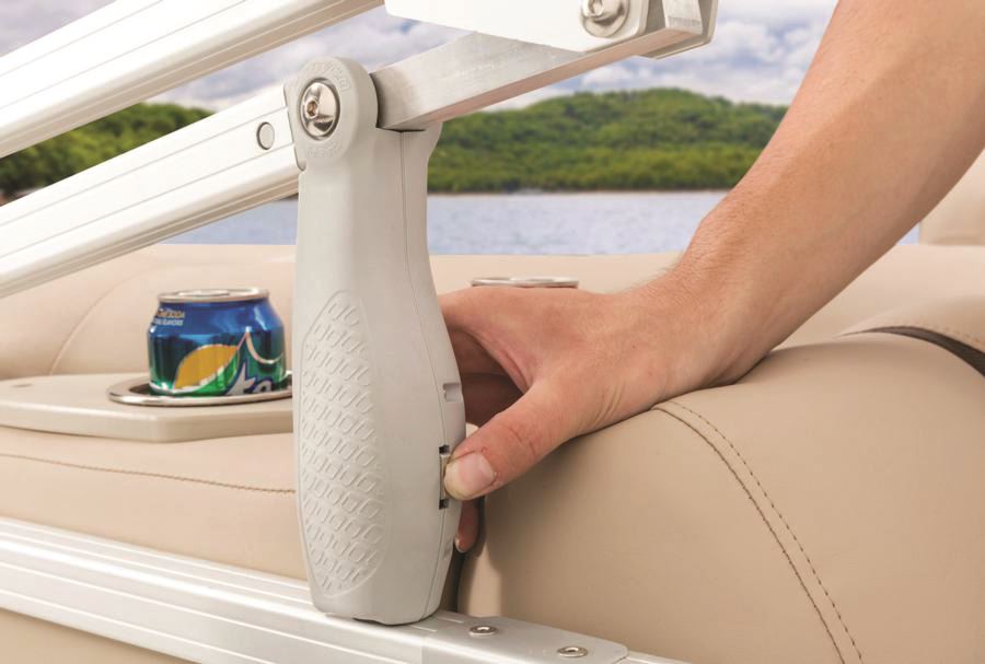 Give Your Bimini An Easy Lift Pontoon Deck Boat Magazine